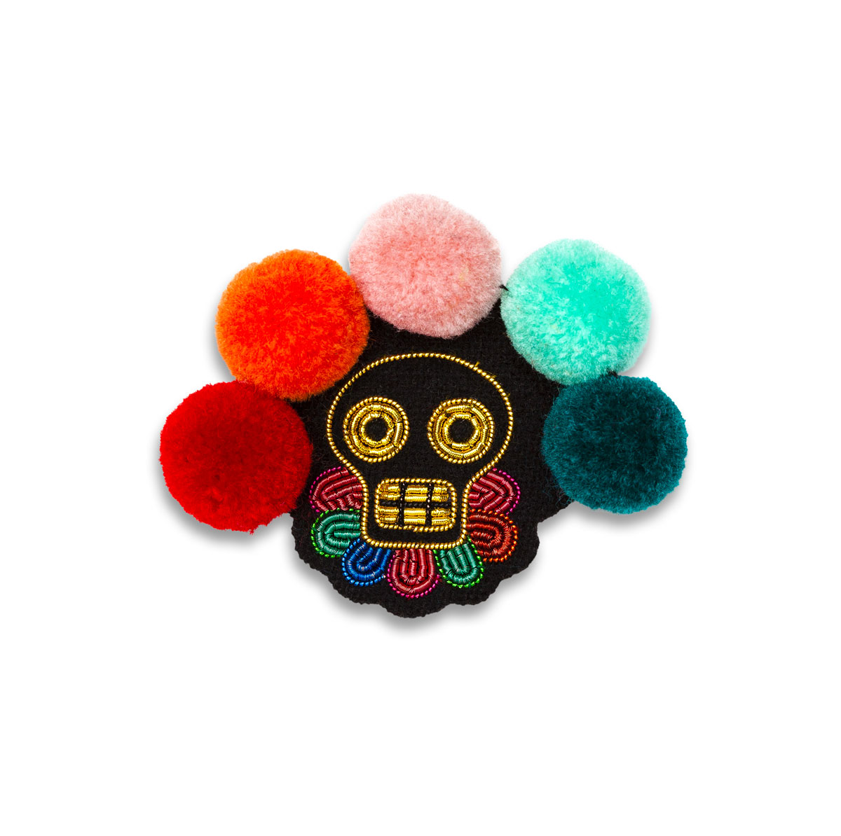 MACON&LESQUOY Broche MUERTE POMPONS