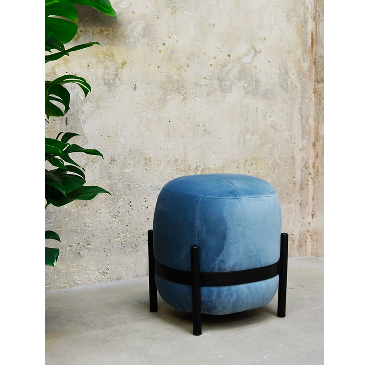 Pouf VEGA bleu ciel – Image 2