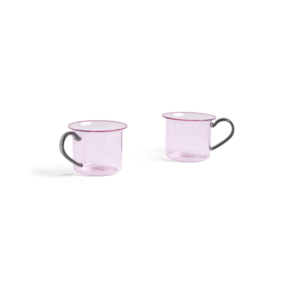 HAY Set de 2 tasses borosilicate rose