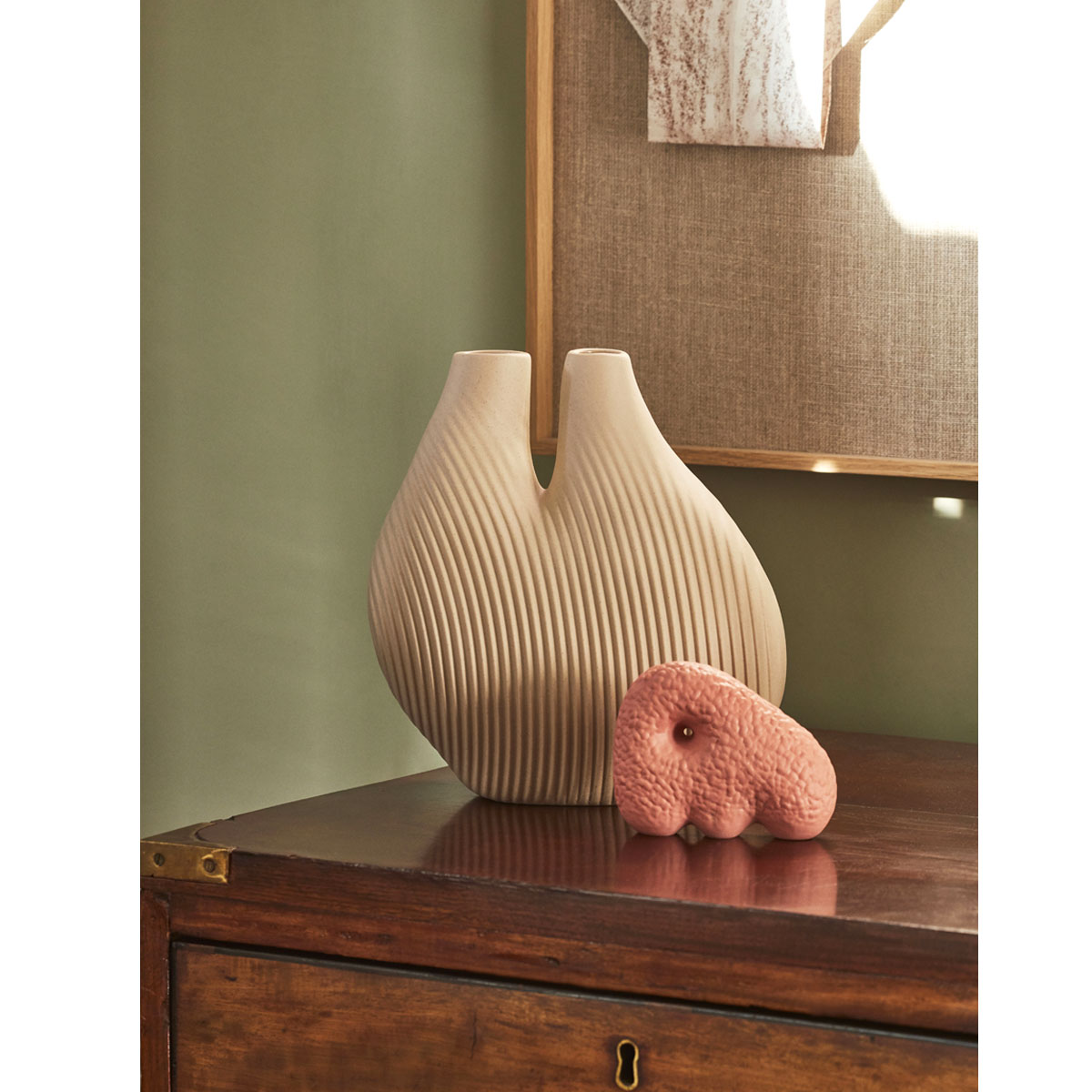 HAY W&S CHAMBER Vase light beige