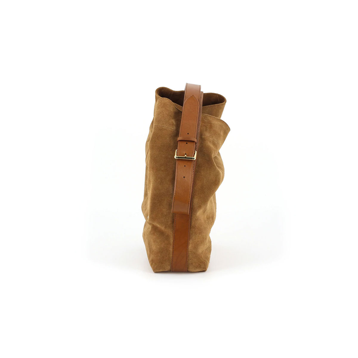HERBERT Sac cabas LE ENZO velours Camel caramel – Image 3