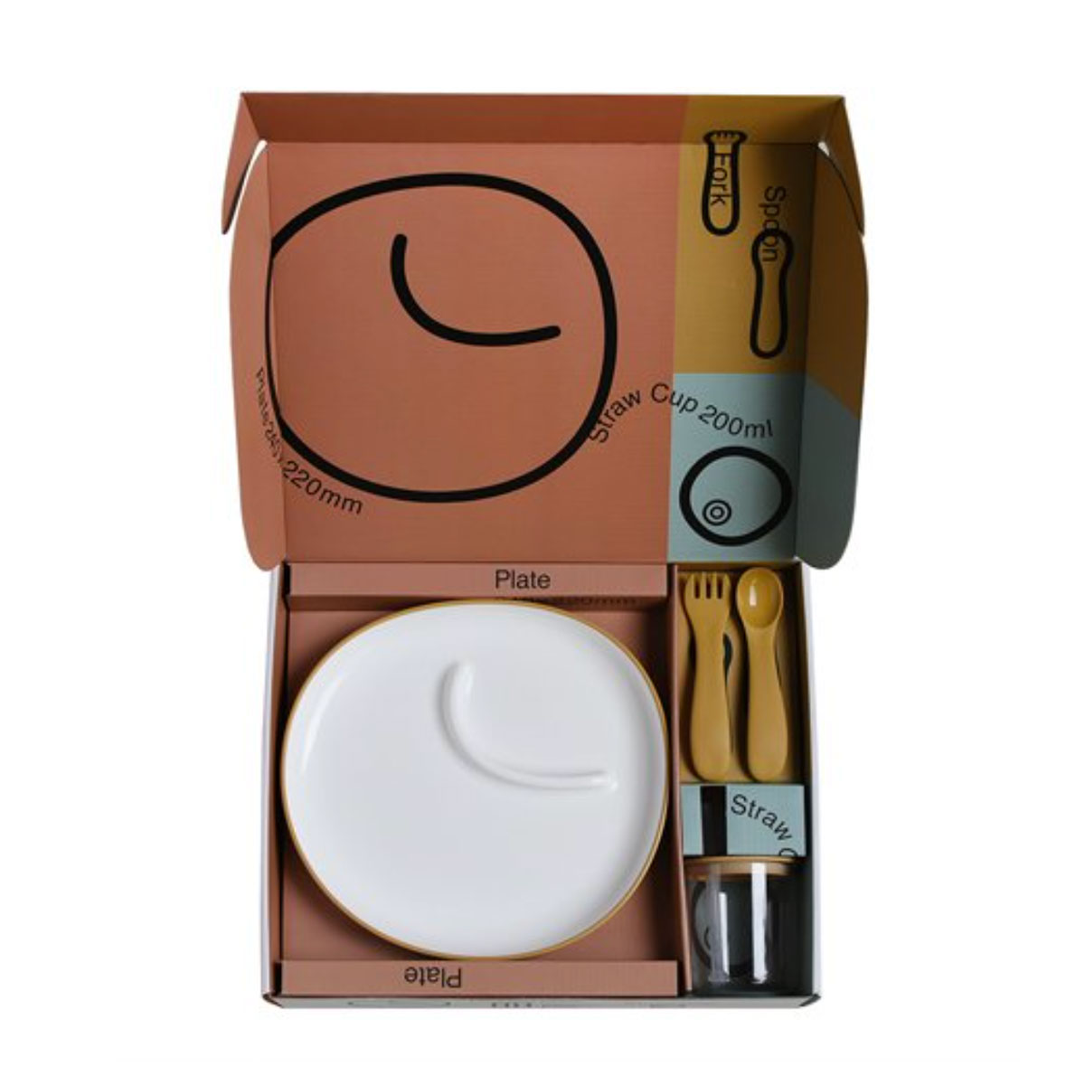 KINTO Ensemble 4 pièces BONBO Orange – Image 2