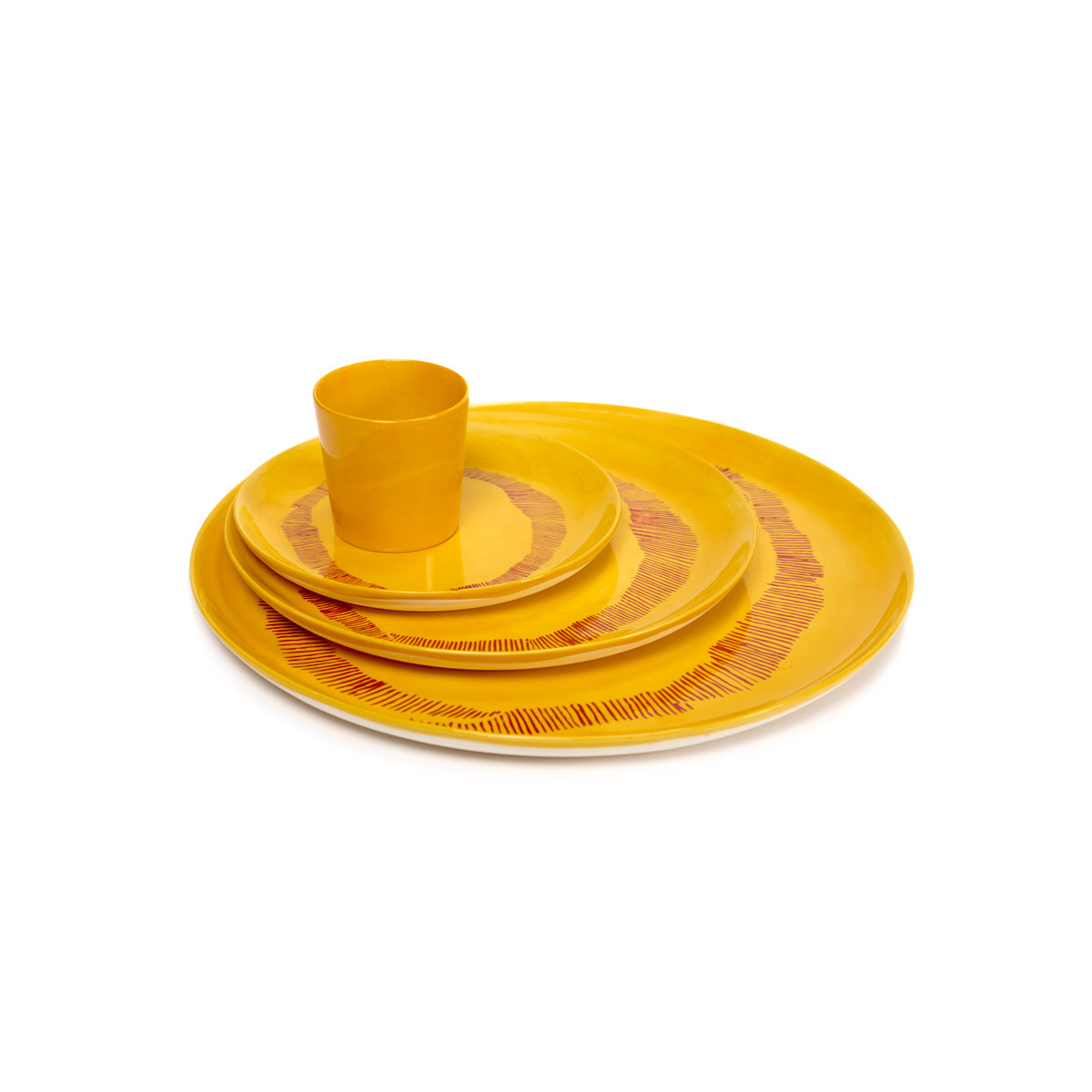 SERAX Assiette de service FEAST Sunny yellow – Image 5