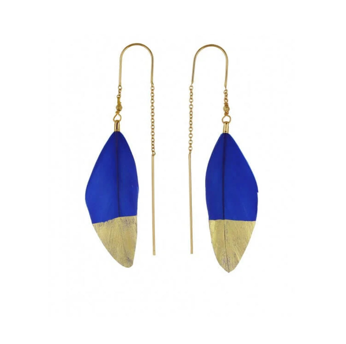 STALACTITE Boucles d'oreilles CHEYENNE Bleu électrique